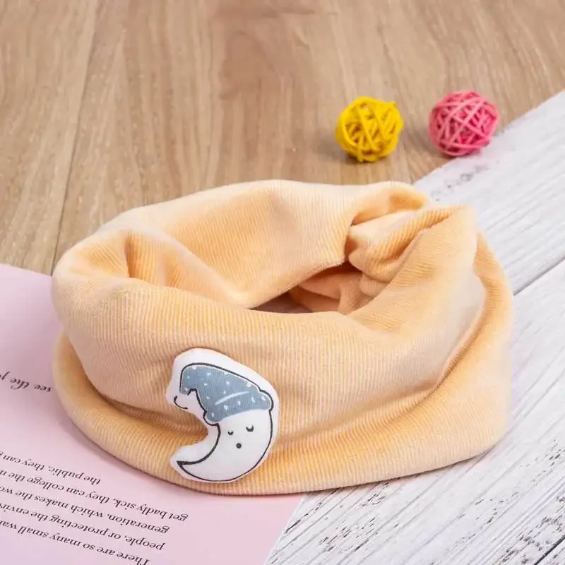 Autumn and Winter Children's Scarf Baby Bib Baby Warm Bib Solid Color Knit for Boys and Girls Shawls 0-8T