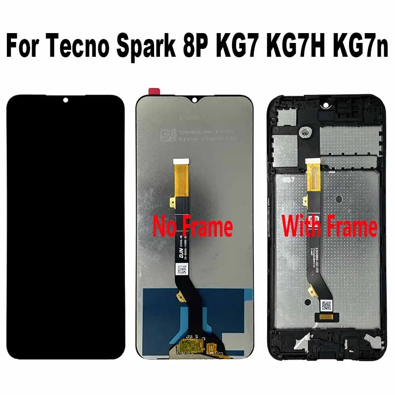 

For Tecno Spark 8P KG7 KG7H KG7n LCD Display Touch Screen Digitizer Assembly