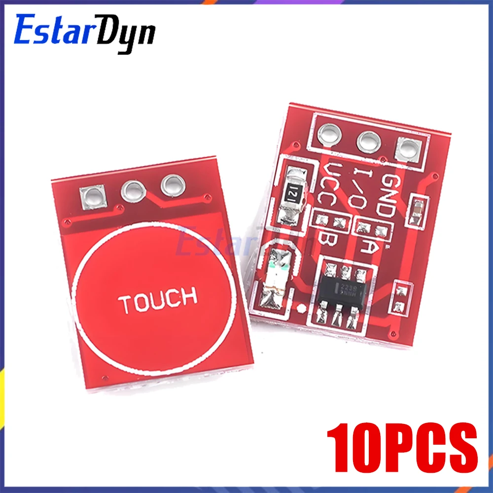 โมดูลสวิตช์สัมผัสล็อคตัวเอง 2.0-5.5V สำหรับ Raspberry Pi 10 ชิ้น