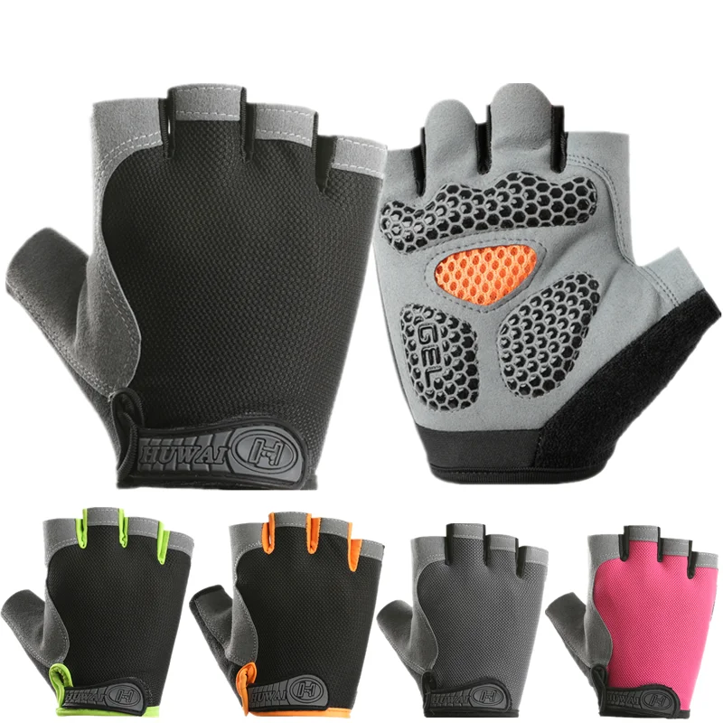

Anti Slip Shock Breathable Riding Gloves Men Women Half Finger Mittens Cycling Gloves Bicycle MTB Gym Fitness Men's Bike Gloves