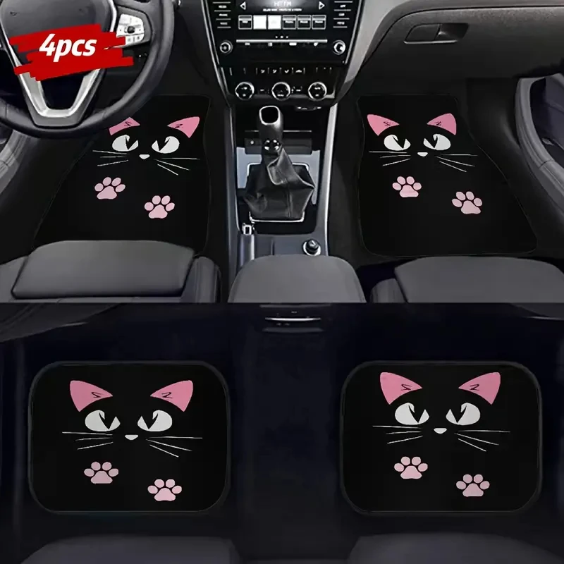Cartoon Cat Car Floor Mats 1