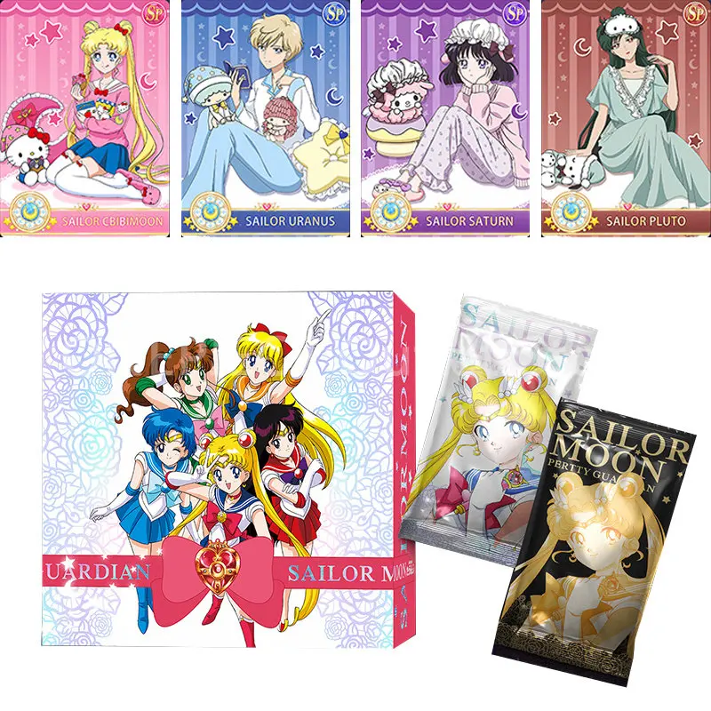 

2023 New Sailor Moon Collection Cards Tsukino Usagi Chiba Mamoru Flash Card Classics Anime Collection Card for Children Toy Gift