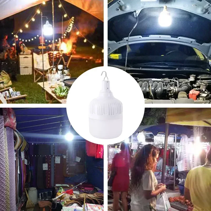 Portable Lanterns Camping Light Camping Lamp Camping Lantern Emergency Lights Portable USB Rechargeable LED Camping Lantern Outdoor Emergency Camping Lights Bulb High Power Bulb Battery BBQ Tents Lighting