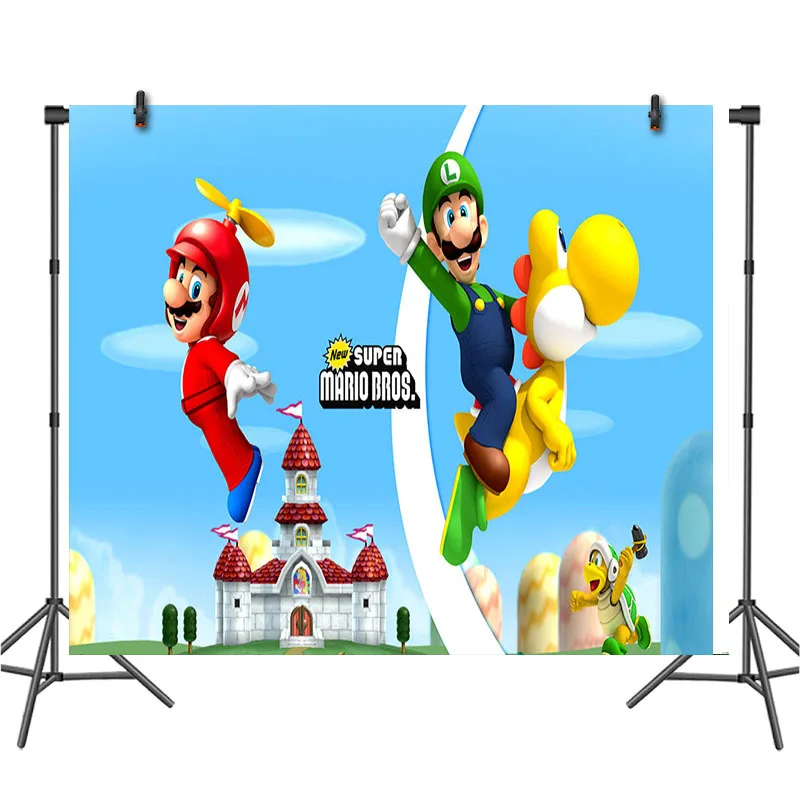 Super Mario Bros Backdrop, Super Mario Party, Mario Backdrop Digital  Download, Super Mario Bros Theme Birthday Party, Mario Decorations 