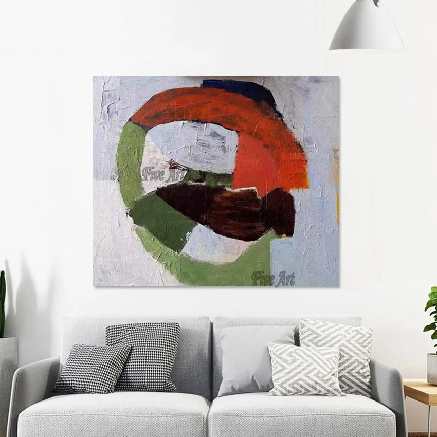 

Wholesale Canvas Wall Art Abstract Painting For Living Room Handmade Artwork Home Decor Wallpaper Designs Interior Picture