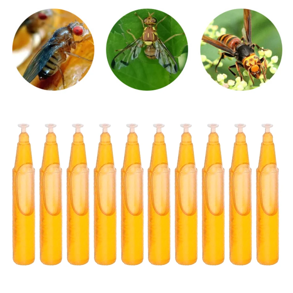 10Pcs 2ML Fruit Fly Attractant Liquid Fruit Fly Killer Drosophila Attractant For Outdoor Camping Travaling 2023New