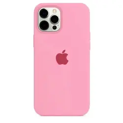 Enhanced Liquid Silicone Candy Color Phone Case with Logo Box Cover - iPhone 15 (Pink)
