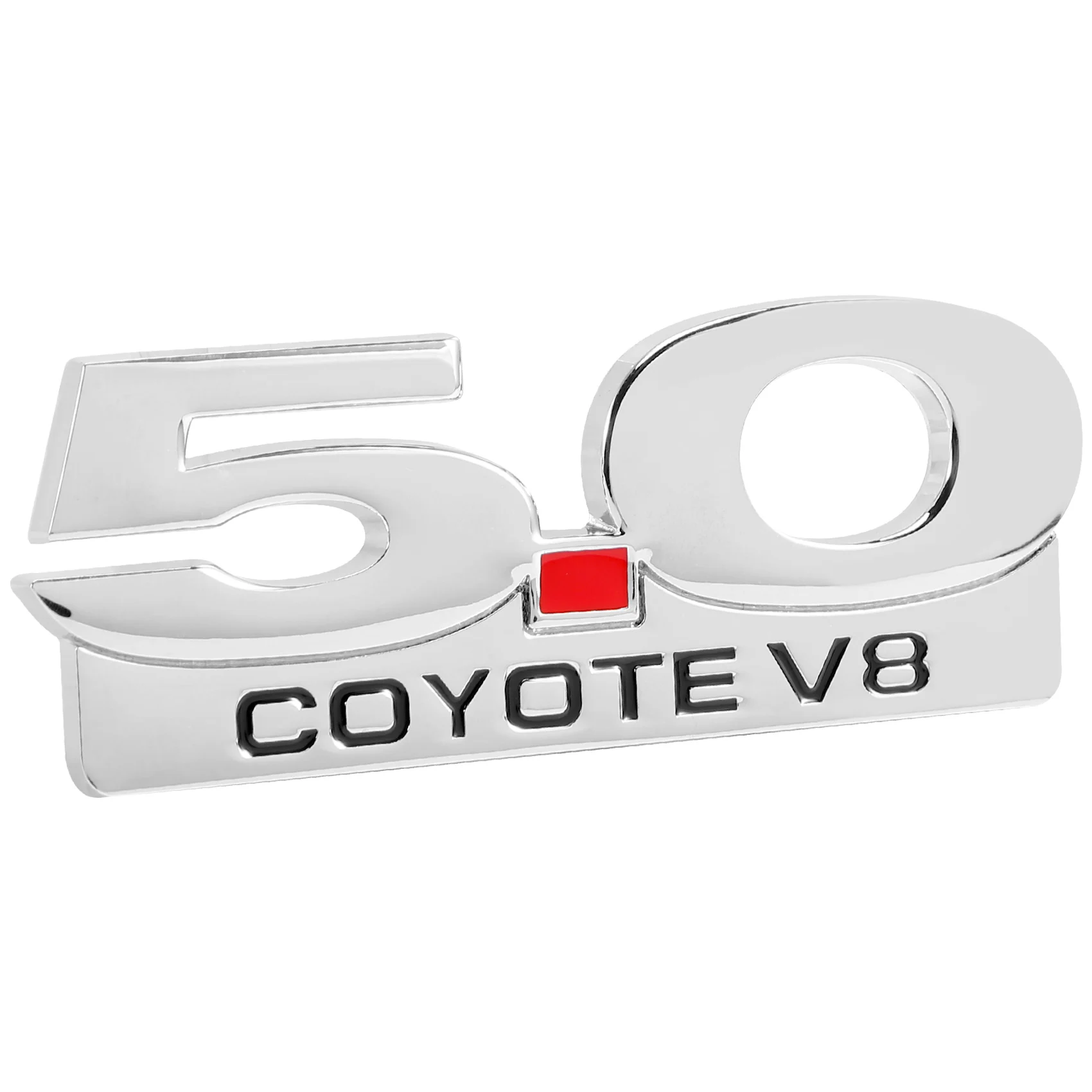 5.0 Coyote V8 Emblema Per 11-14 Ford Mustang F150 F250 F350 Chrome Side Body Fender Emblemi Decalcomania Sticker Badge Targhetta