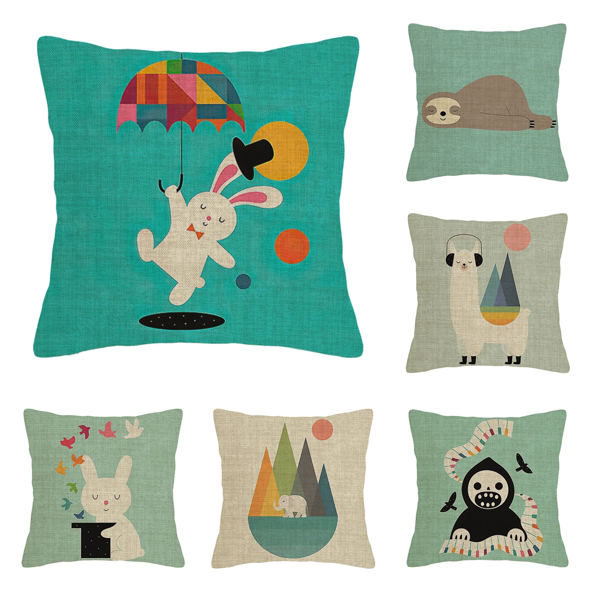 

Современная декоративная подушка для дома, декор для гостиной, наволочка 45*45 для детей, 40x40 см, 60x60 см, 45x45 см, мультяшный 50x50 см