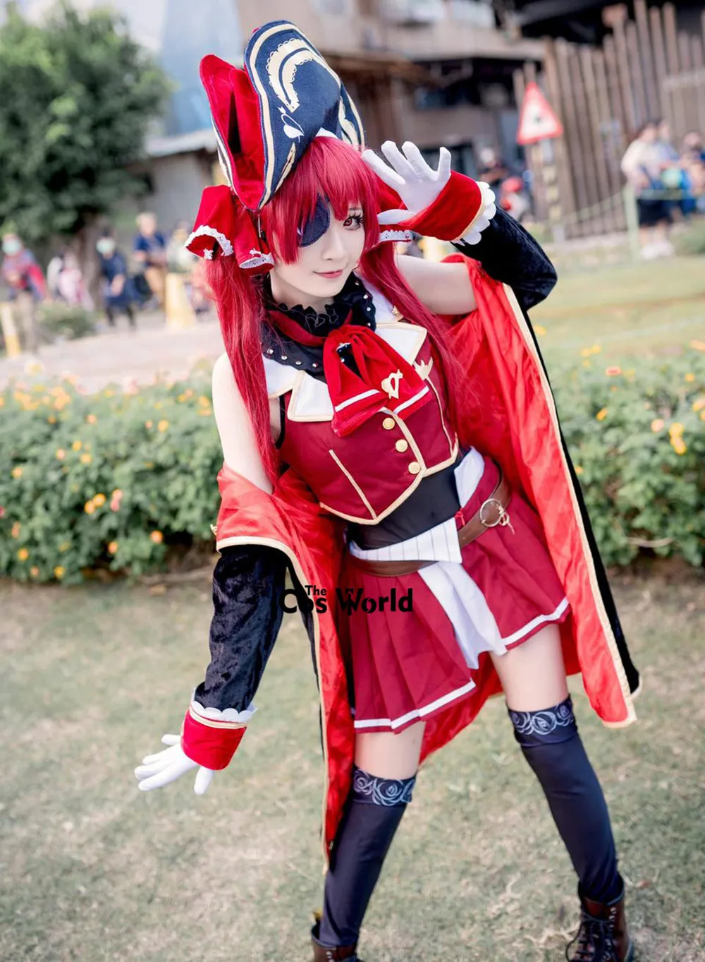 Virtual YouTuber Houshou Marine Outfits Anime Cosplay Costumes - Deutscher Produkttitel: VTuber Houshou Marine Cosplay Outfits 2