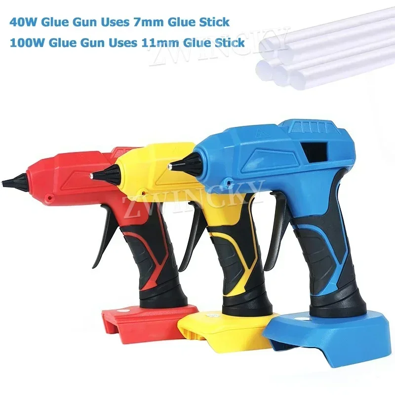 Electric Hot Melt Glue Gun for Makita/Dewalt/Milwaukee 18V Battery Cordless Electric Glue Grab Hot Melt Welding Air Gun