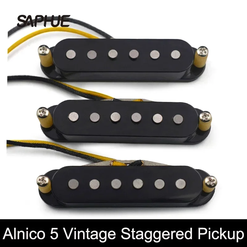 

FD69 Alnico 5 Vintage Staggered Strat Style Electric Guitar Pickup Handmade SSS 69 Sound Style Pickup 5.9K/5.9K/5.9K