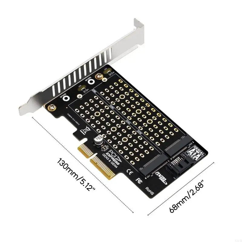 XXUD M.2 NVME SSD PCIE Adapter NVME PCIE Converter SSD to PCI-E Card