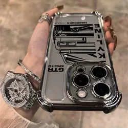 Enhanced Sports Car JDM Drift GTR Plated Phone Case - Samsung A03 4G (DDB - 3043CS25517A1)