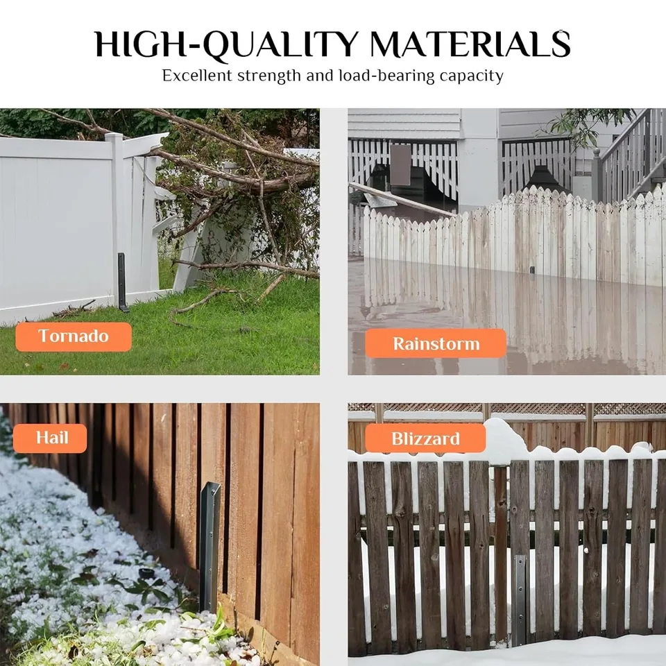 Estacas de reparación de poste de cerca, poste de cerca de repuesto de alto  rendimiento, pinchos de anclaje, soporte para reparación de patio, caja de  correos de jardín - AliExpress, image size:960x960