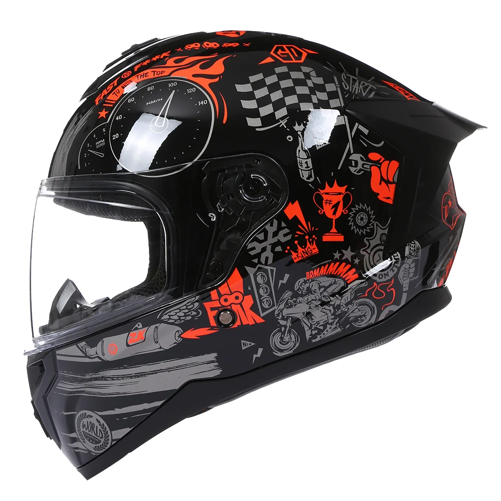 

Men Women Full Face Motorbike Riding Downhill Racing Latest Motorcycle Helmets Casco Capacete De Moto DOT Approved ECE For Kask