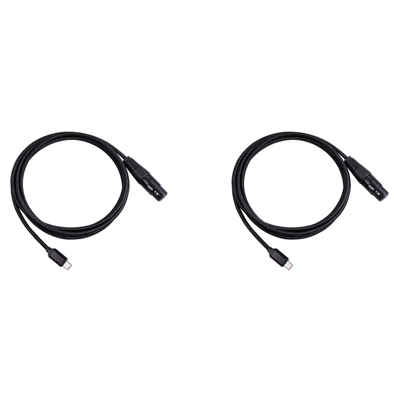 

Кабель HFES 2X USB C к XLR Female, кабель для микрофона USB C типа C Male к XLR Female Mic Link Studio Audio Cord (2 м/6,6 фута)