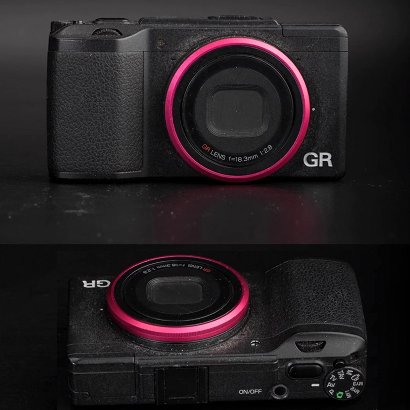 알루미늄 렌즈 어댑터 링 금속 핫슈 보호 커버, 다채로운 장식 링 보호 캡, Ricoh GR2 환경적