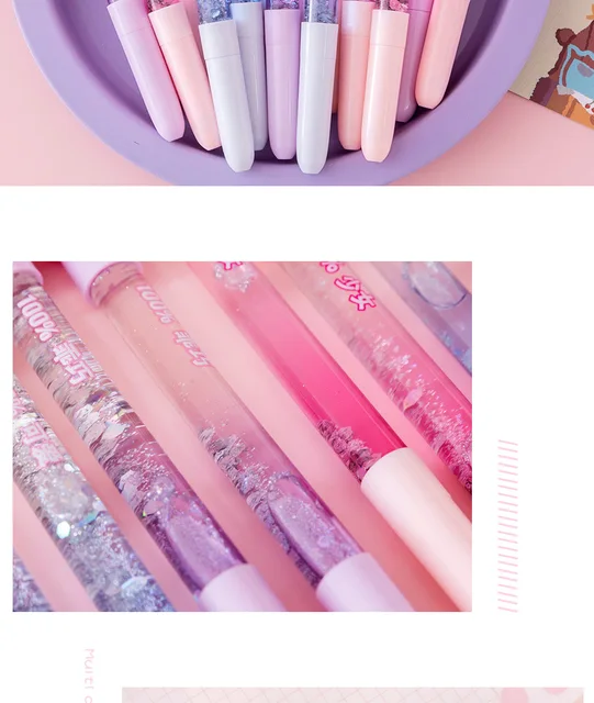 1Pcs + 10refill Fancy Gel Pens For Writing Papeleria Aesthetic Cosas Kawaii  Pens Parala Escu Stationery Supplies Christmas Pen