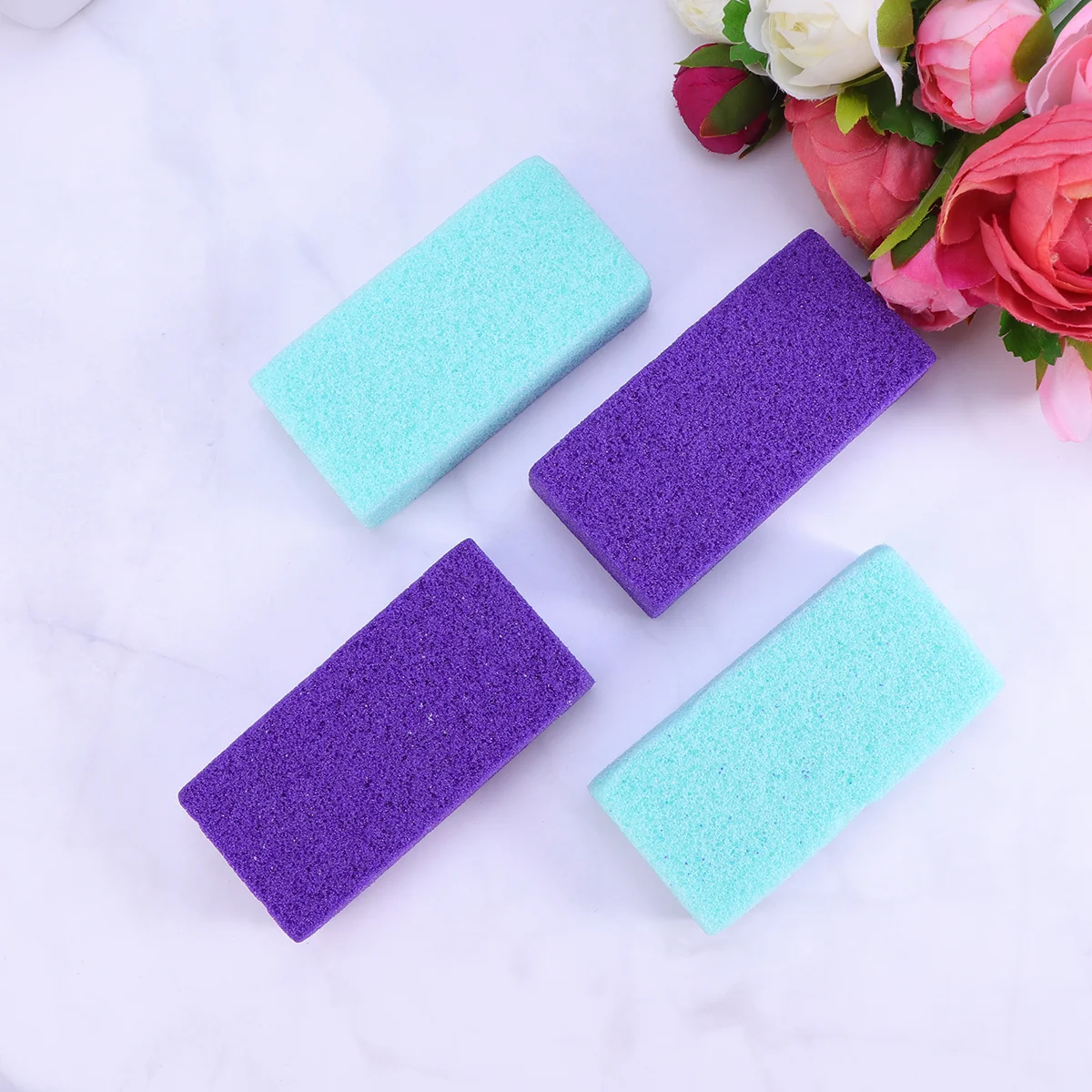 

4Pcs Foot Care Tools Feet Stone To Calluses Pedicure Tool Grinding Exfoliating Foot Files Rub