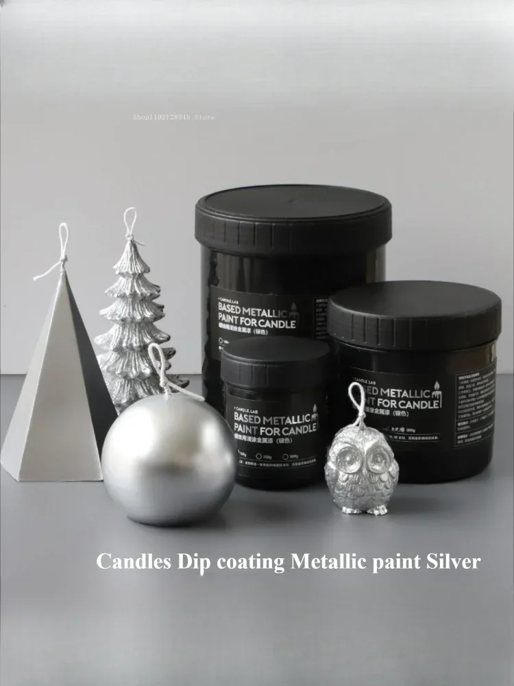 350/800g Candle Dip Coating Metallic Paint Silver/Rose Gold Pigment DIY Scented Candle Column Wax Christma Tree Wax Coloring Dye for candle dyes pigment,soy candle wax pigment,candle dyes kit