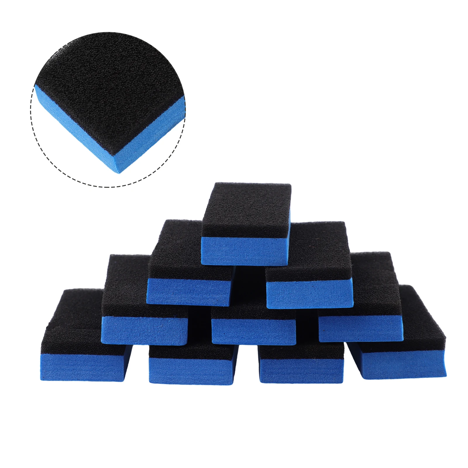 

Durable High Quality Coating Sponge Clean Tool High-density Sponge Reliable Easy To Scrub Nano 10pcs Set Applicator Polish Pads