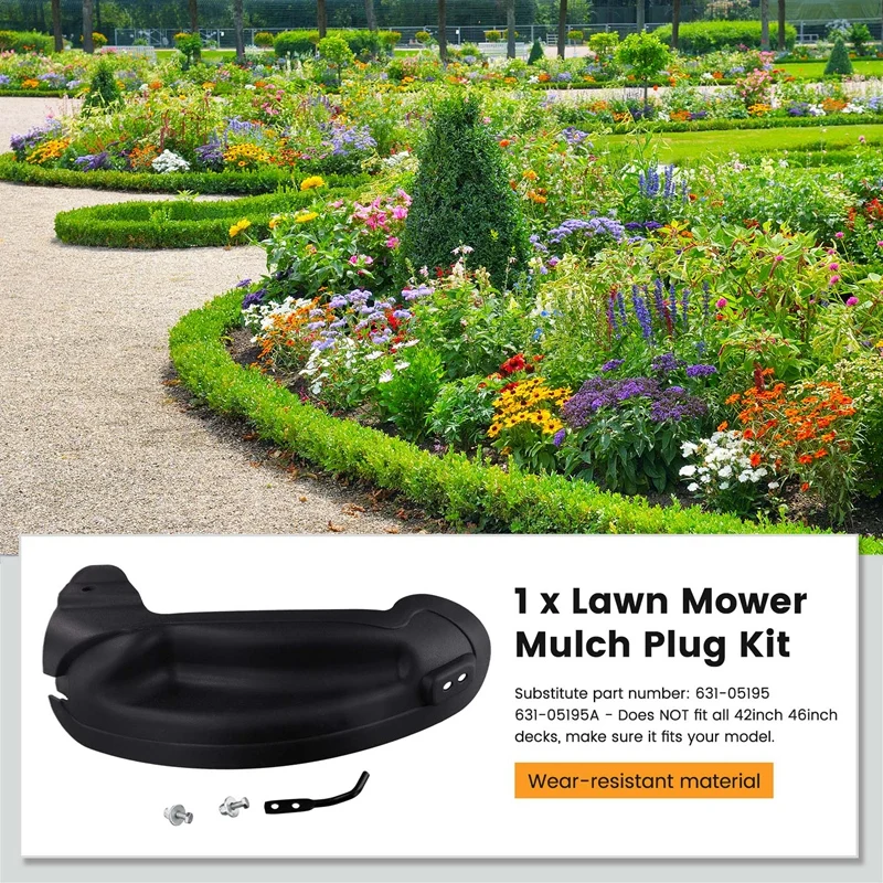 Replacement 631-05195A 631-05195 Mulch Plug For MTD 42In/46In Deck Lawn Mowers, Mulching Plug Kit 19B30005 19A70041