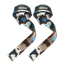 Enhanced Silicone Grip Weightlifting Wrist Straps for Strength Training and Deadlifts (Camouflage Brown)