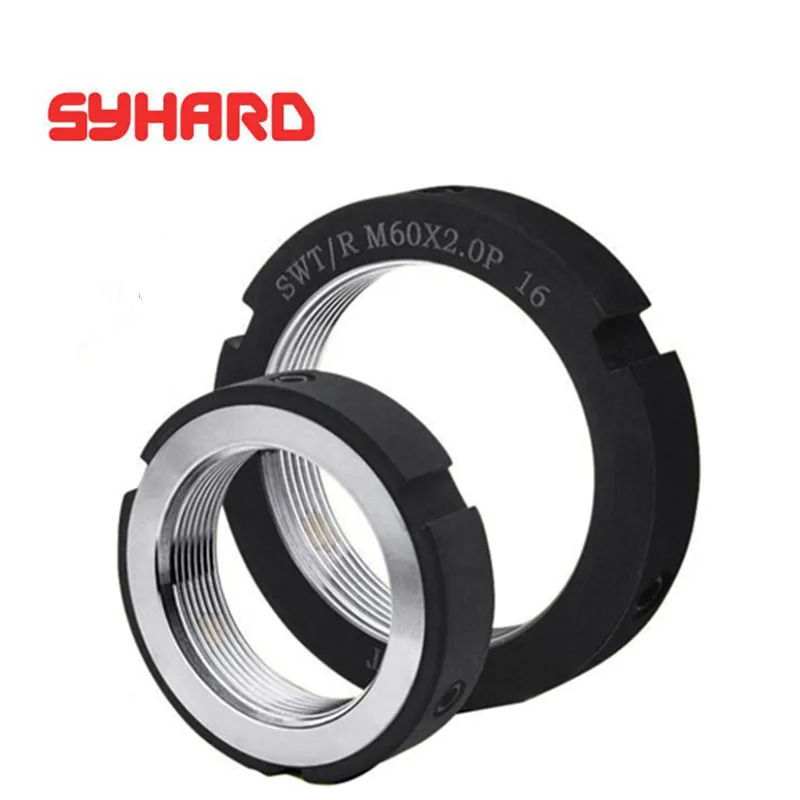 

2pcs/lot M16x1.5P-M32x1.5P SWT/R Type Bearing Precision Lock Nut With Radial Locking For Ball Screws