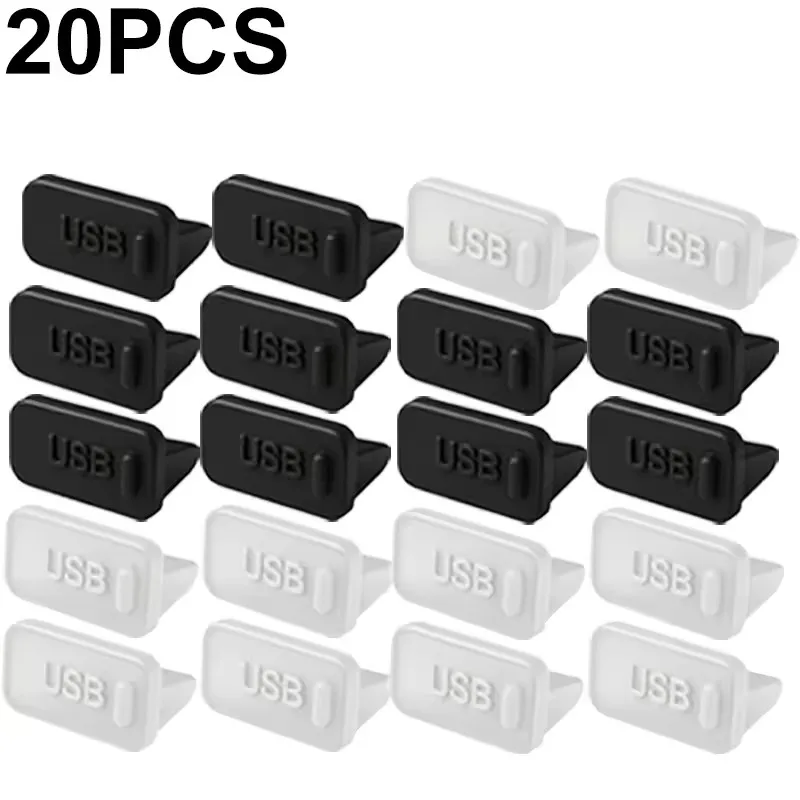 Silicone USB-A Dustproof Protective Caps - Anti-Dust Plug Covers for Laptops, Tablets, and PCs