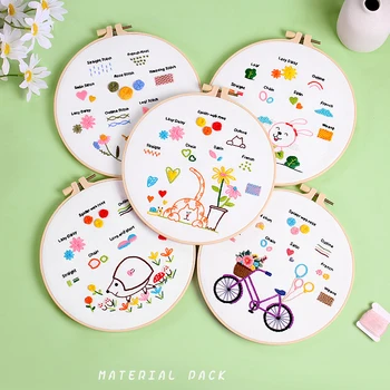 Animal Embroidery Starter Kit 1