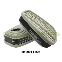 High-Efficiency Cartridge and Filter Set for Dust and Gas Masks - Chemical Painting and Spraying Respirator (6001-2pcs(1pair))
