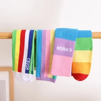 Infant girls high knee Socks Three-dimensional Cartoon fox cat unicorn heaps kids socks Over knee baby autumn long Stockings 6