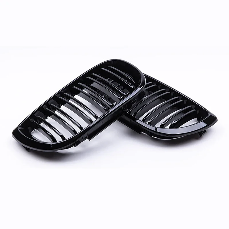 Front Kidney Grille Car Double Slat Hood Racing Grills for BMW 3 Series E46 4 Door 2002-2005 Auto Replacement