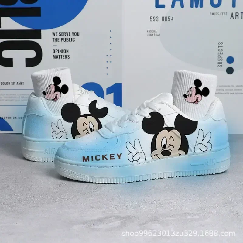 thumbnail image 1 of Zapatillas de deporte de dibujos animados de Disney Stitch Angel para mujer, transpirables, versátiles, para parejas, zapatos de tabla Y2k, bonitos zapatos de ocio para estudiantes, regalos, 1 of 5