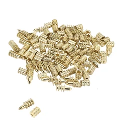 8X20mm Gold Zinc Alloy Table Leaf Dowel Aligner Pin Sets Table Top Leaf Alignment Pins Set Of 50