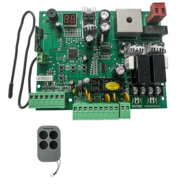 DC 24V PCB Control Board Electric Gate Swing Gate Auto Gate Door Opener 433mhz Remote Control 4