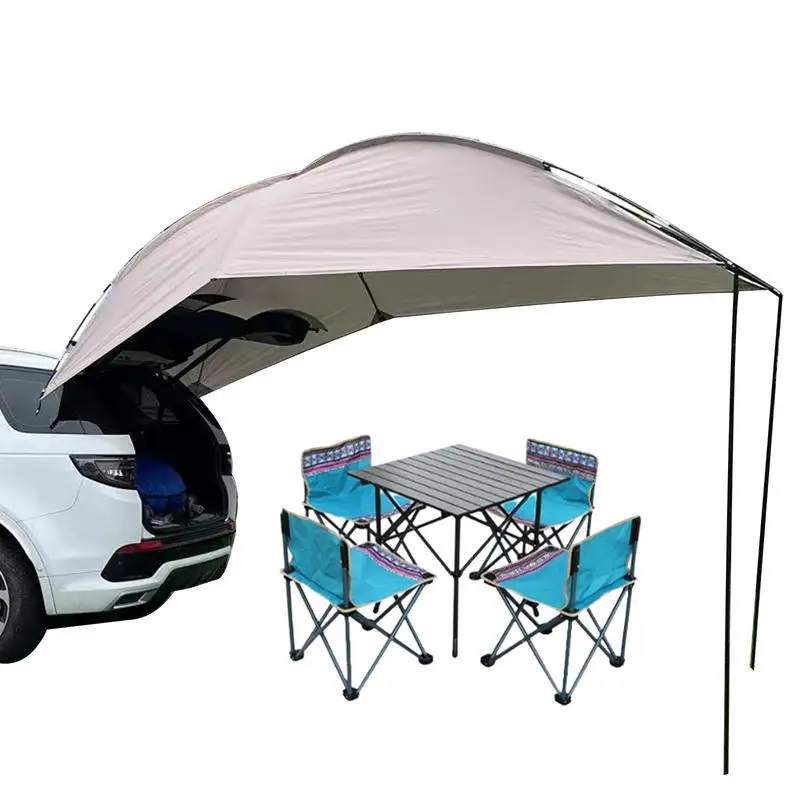 

Car Awning Tent SUV Tailgate Tent With Awning Rainproof Car Tailgate Sun Shelter Car Tail Tent Sun Protection For Camping Travel
