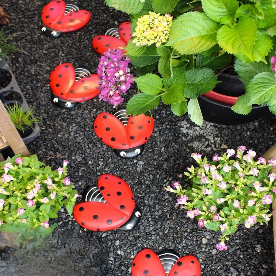 Outdoor villa courtyard sub ladybird stepping stone garden layout paving non-slip stepping stone