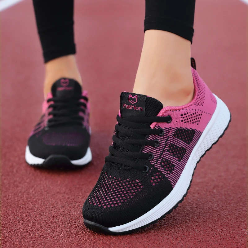 2020 New Women Shoes Flats Fashion Casual Ladies Shoes Woman Lace-up Mesh  Breathable Female Sneakers Zapatillas Mujer Feminino - Women's Vulcanize  Shoes - AliExpress