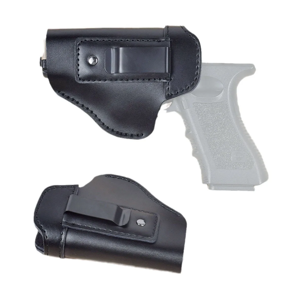 IWB Leather Holster, Genuine Leather Holster for Glock 19/42/43X, Sig P365/P320/P220, Ruger LCP/LC9S/Security 9/Max 9, Taurus