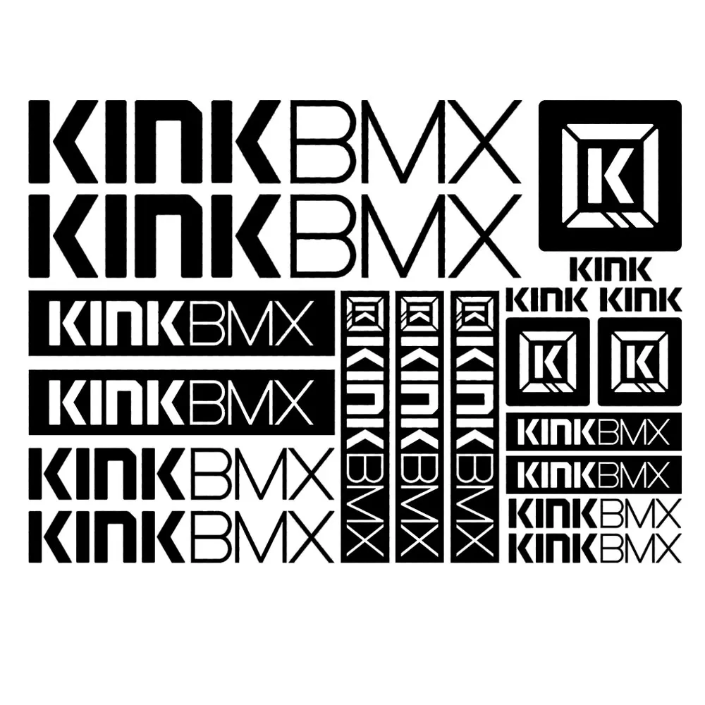 자전거 프레임 사이클링 스티커 시트, 킹크 BMX 비닐 데칼