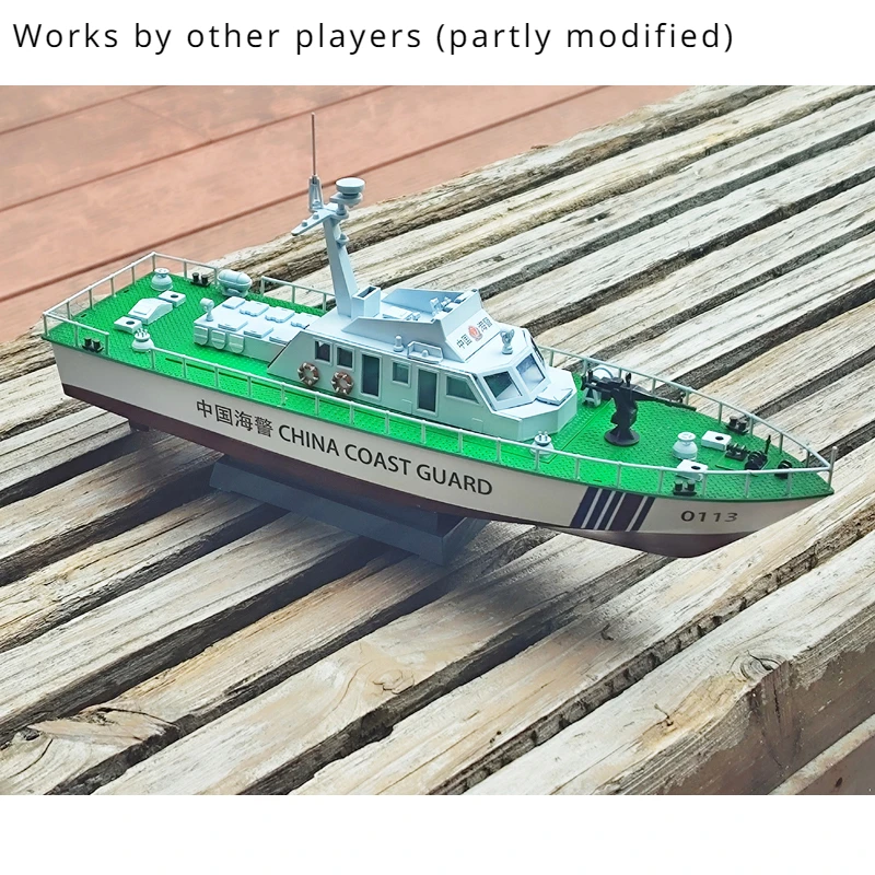 Electric Patrol Boat Plastic Assembled Ship Model Kit DIY Model Building Toy Birthday Gift Collection 4