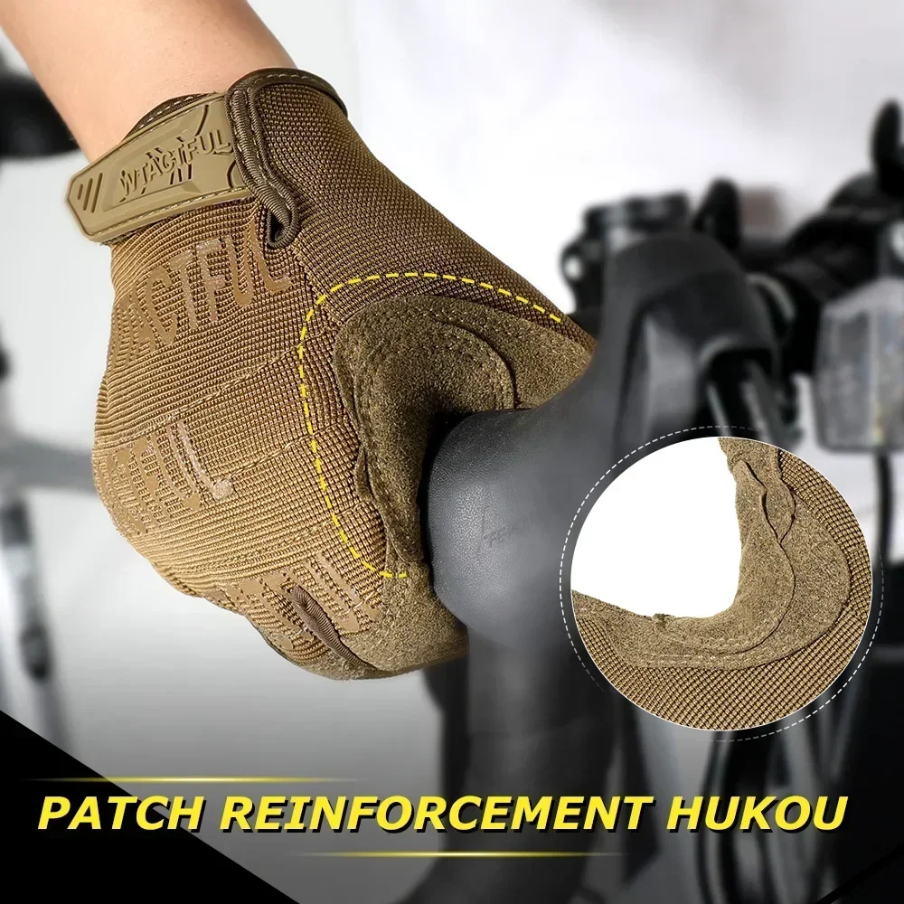 Motorcycle Gloves Motorcycle Full Finger Gloves Protective Gear Pit Biker Riding Motorbike Moto Enduro Motocross MTB BMX Cycling Racing Glove Men