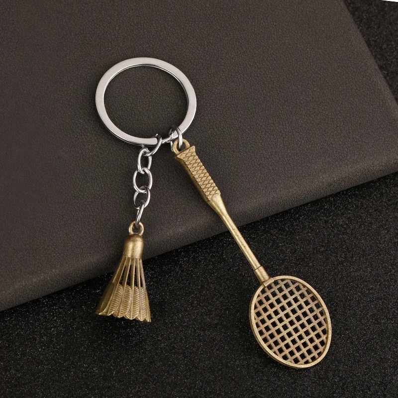 Porte-clés De Badminton Avec Pendentif Raquette De Badminton