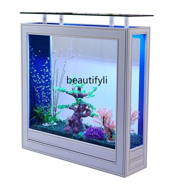 yj European-Style Medium Fish Tank Aquarium Ecological Glass