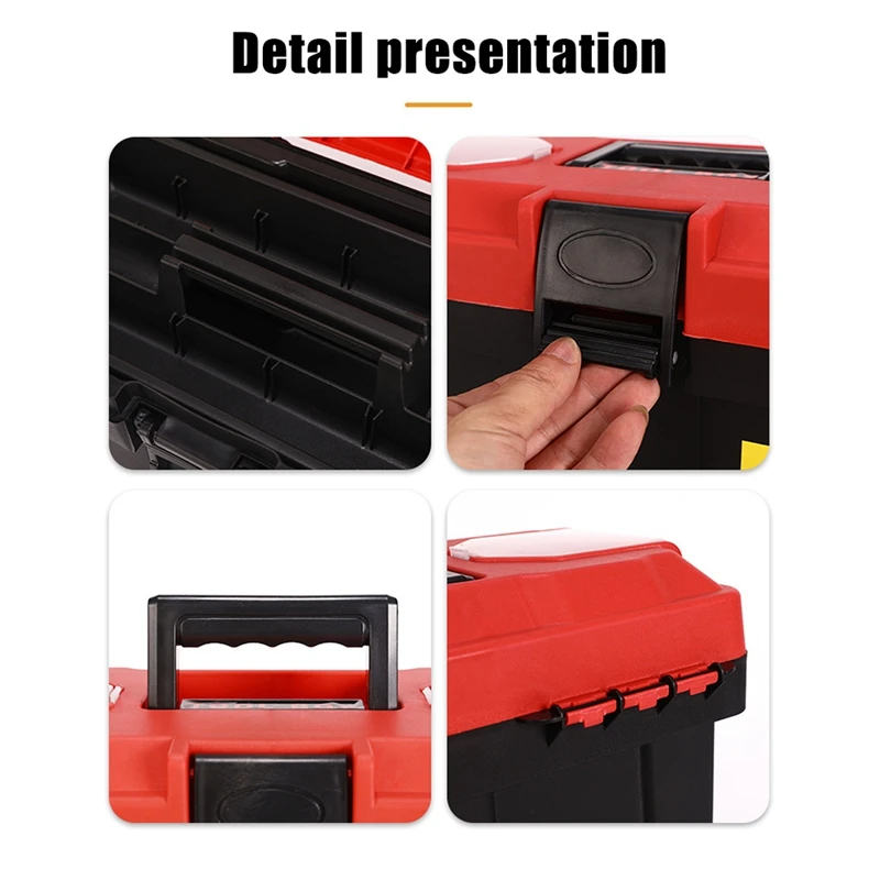 Tool Box Portable Small Tool Boxes 14 Inch With Removable Duty Toolbox With  Metal Latch, Rated Up To 33 Lbs - AliExpress