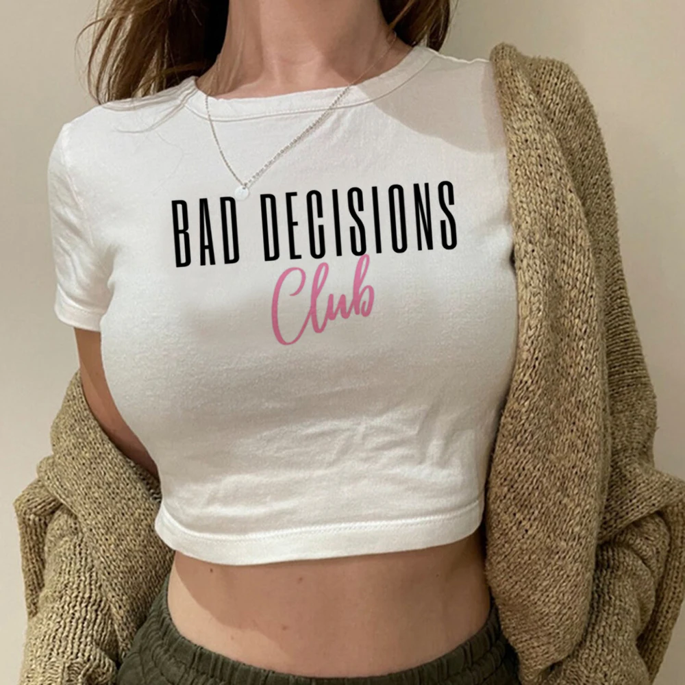 Camiseta Bad Girls Club para mujer, ropa estética, Top corto Y2k gótico  Grunge, ropa de calle Vintage de los años 90 y 2000, recortada para mujer -  AliExpress, image size:1000x1000