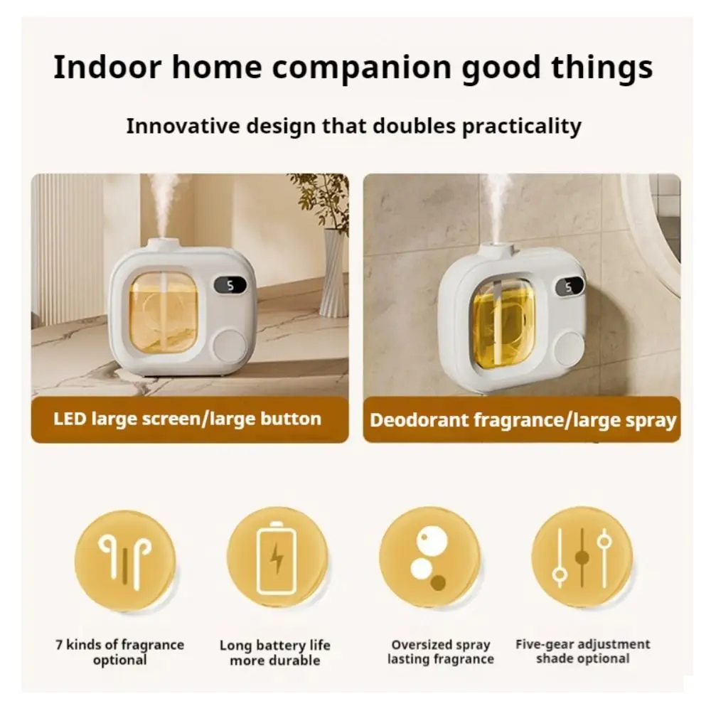 Aroma Diffuser With Led Screen And 5 Adjustable Intensity Levels_voghion.com