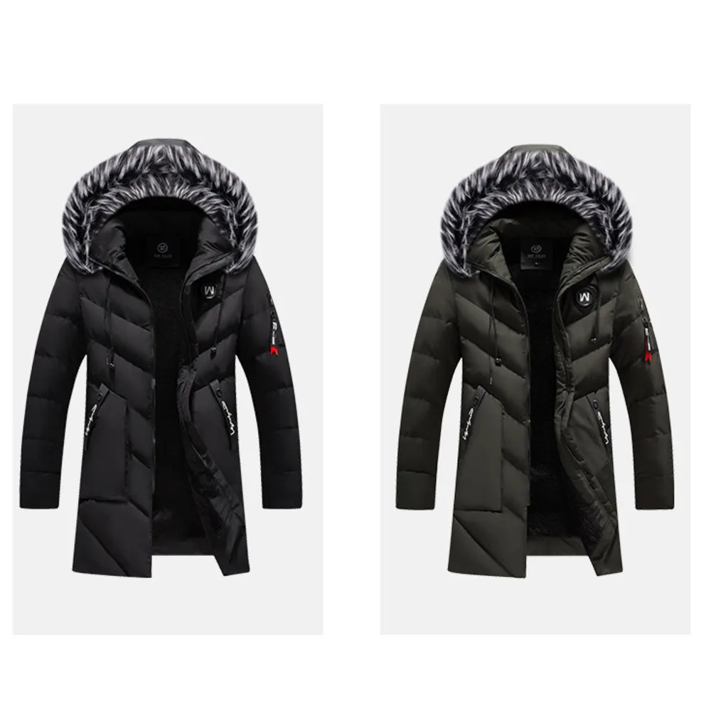 Giacca invernale in cotone con cerniera, tascabile, casual, verde, per ragazzi, tinta unita_voghion.com